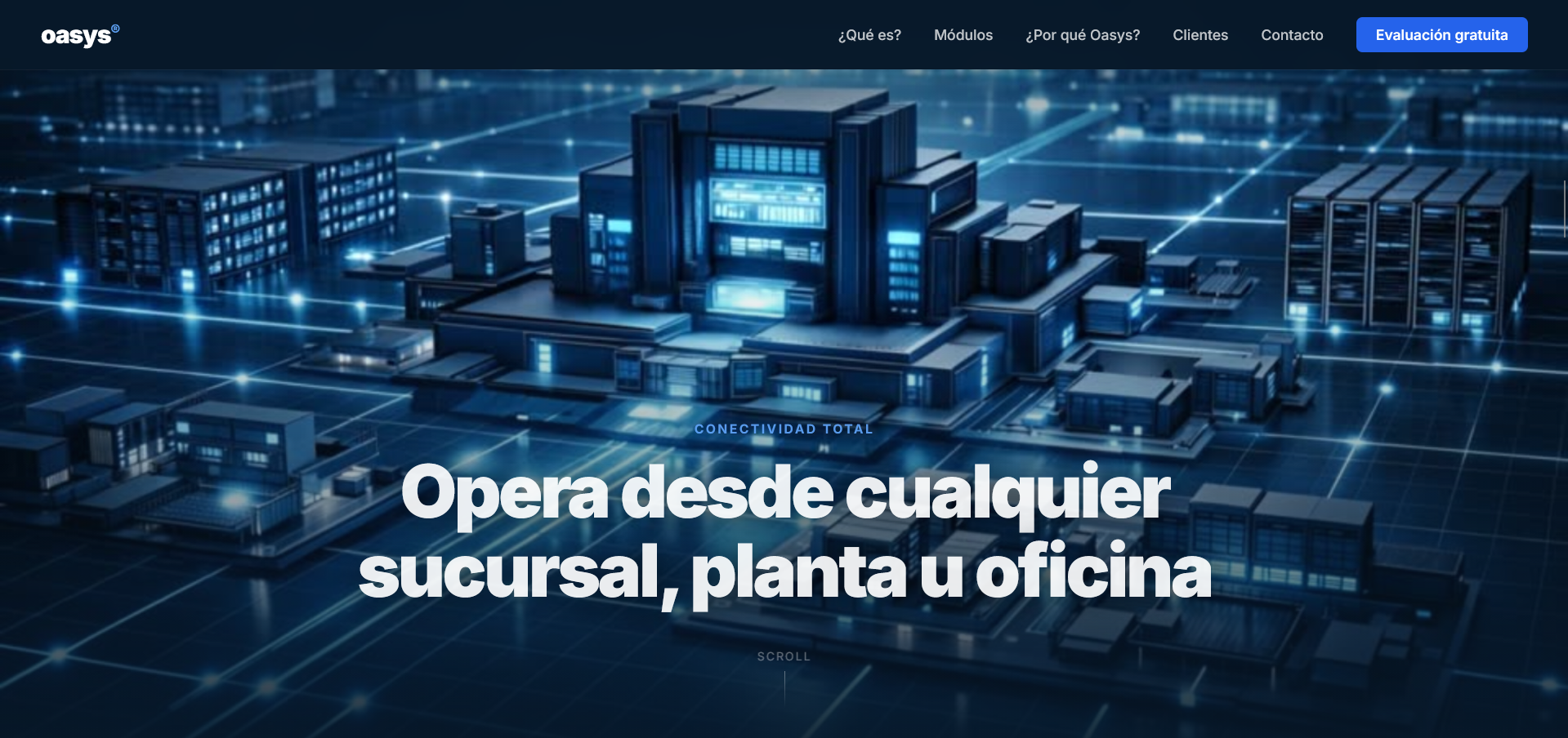 Oasys — sitio web