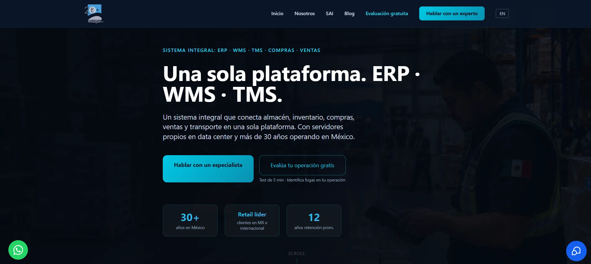 Website design for companies: Oasys website built by Artisma