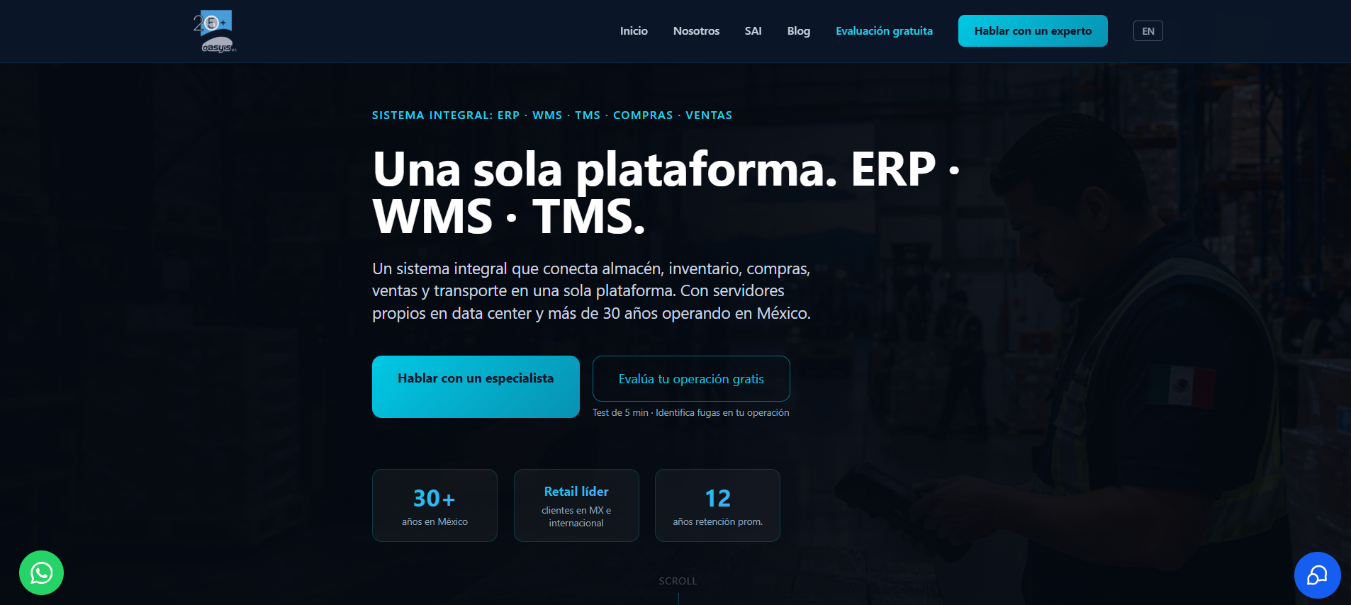 Website design for companies: Oasys website built by Artisma