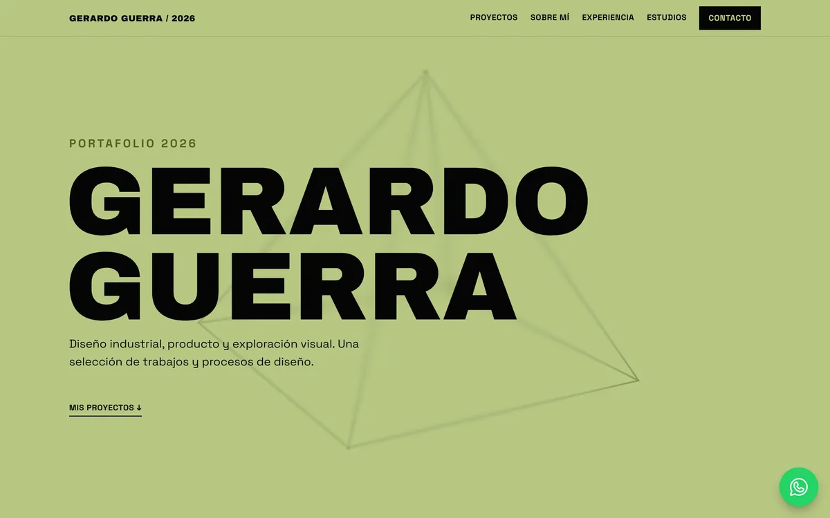 Gerardo Guerra page: industrial design portfolio