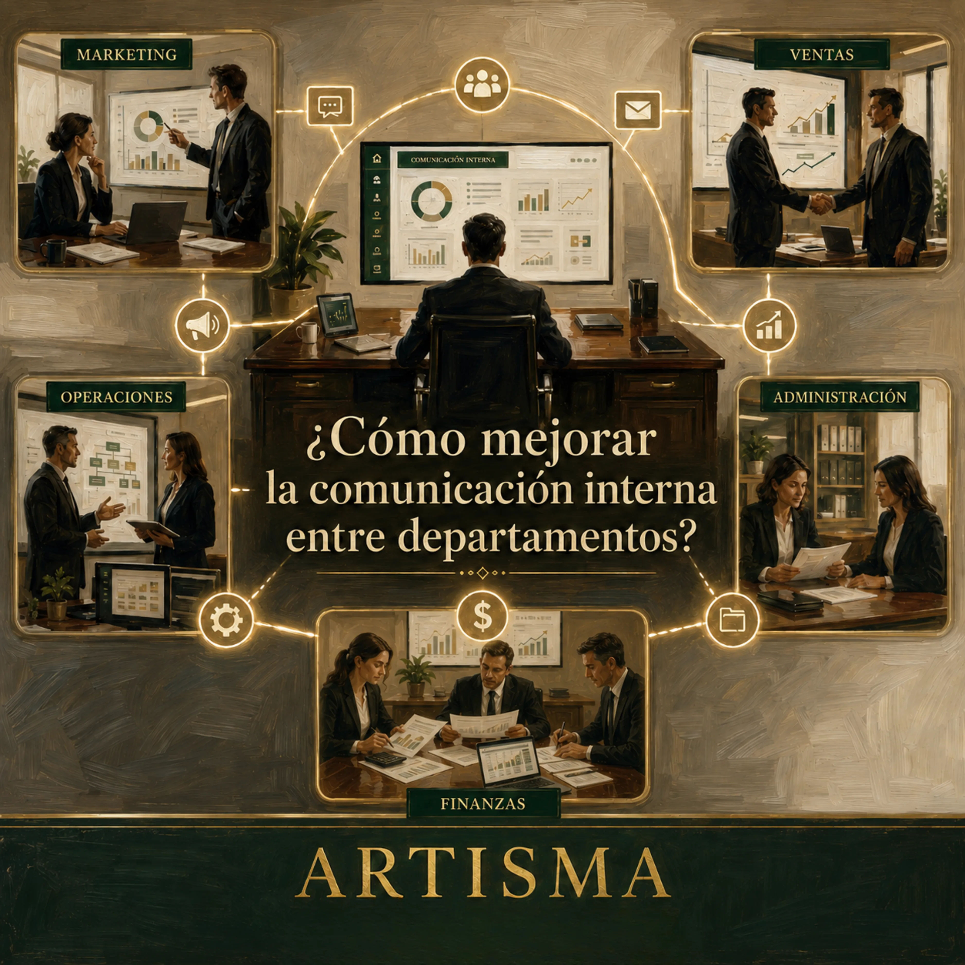 ¿Cómo mejorar la comunicación interna entre departamentos?
