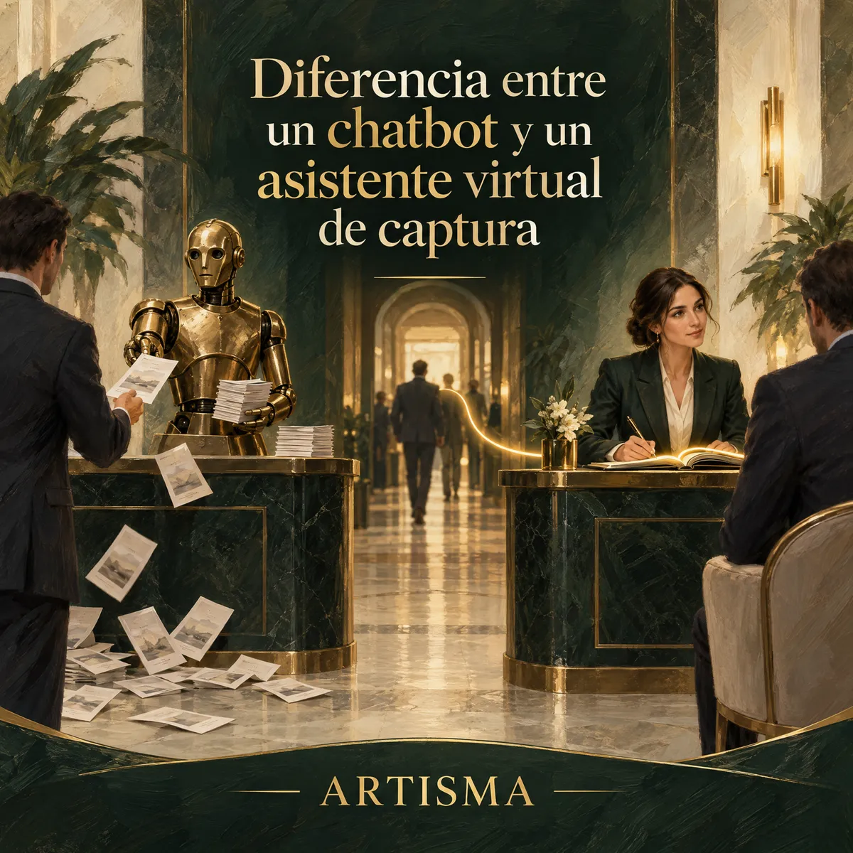 Diferencia entre chatbot y asistente virtual de captura