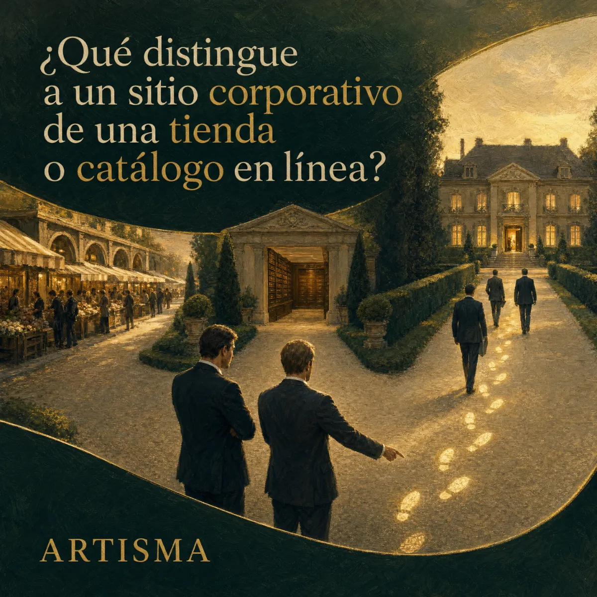 ¿Qué distingue a un sitio corporativo de una tienda o catálogo en línea?