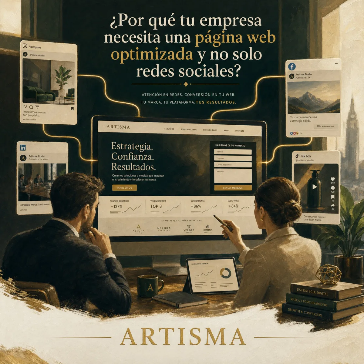 ¿Por qué tu empresa necesita una página web optimizada y no solo redes sociales?