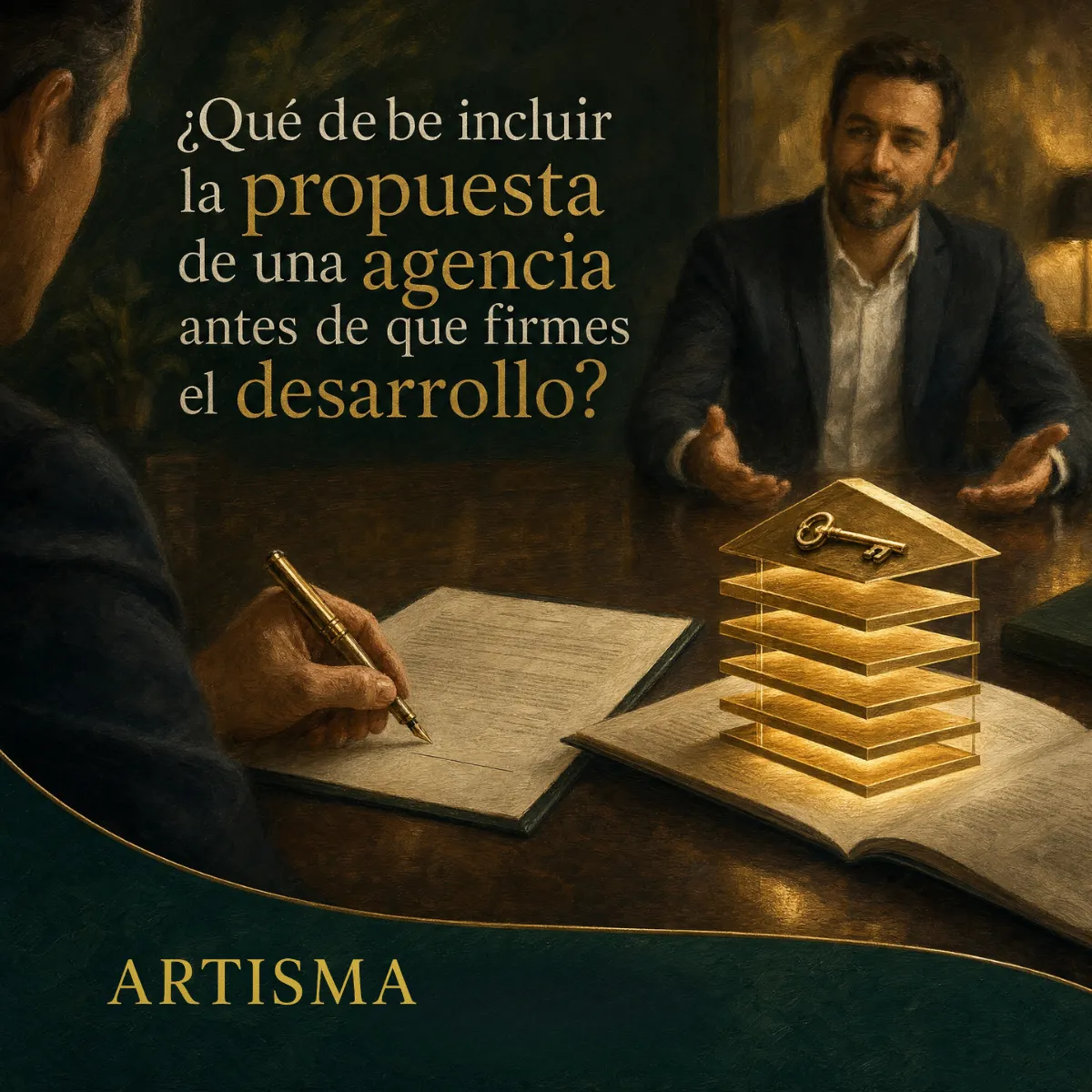 ¿Qué debe incluir la propuesta de una agencia antes de que firmes el desarrollo?